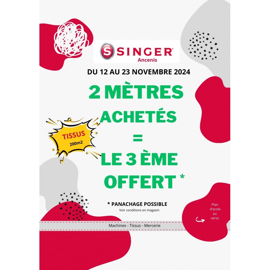 ANIMATION TISSUS SINGER ANCENIS ET NANTES